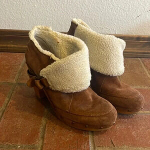 Vintage‎ Nine West Kybele Brown Booties 8